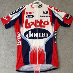 Vintage '03 Lotto Domo Jersey Cycling Jersey Men's L 4-50 Vermarc Sport Full Zip